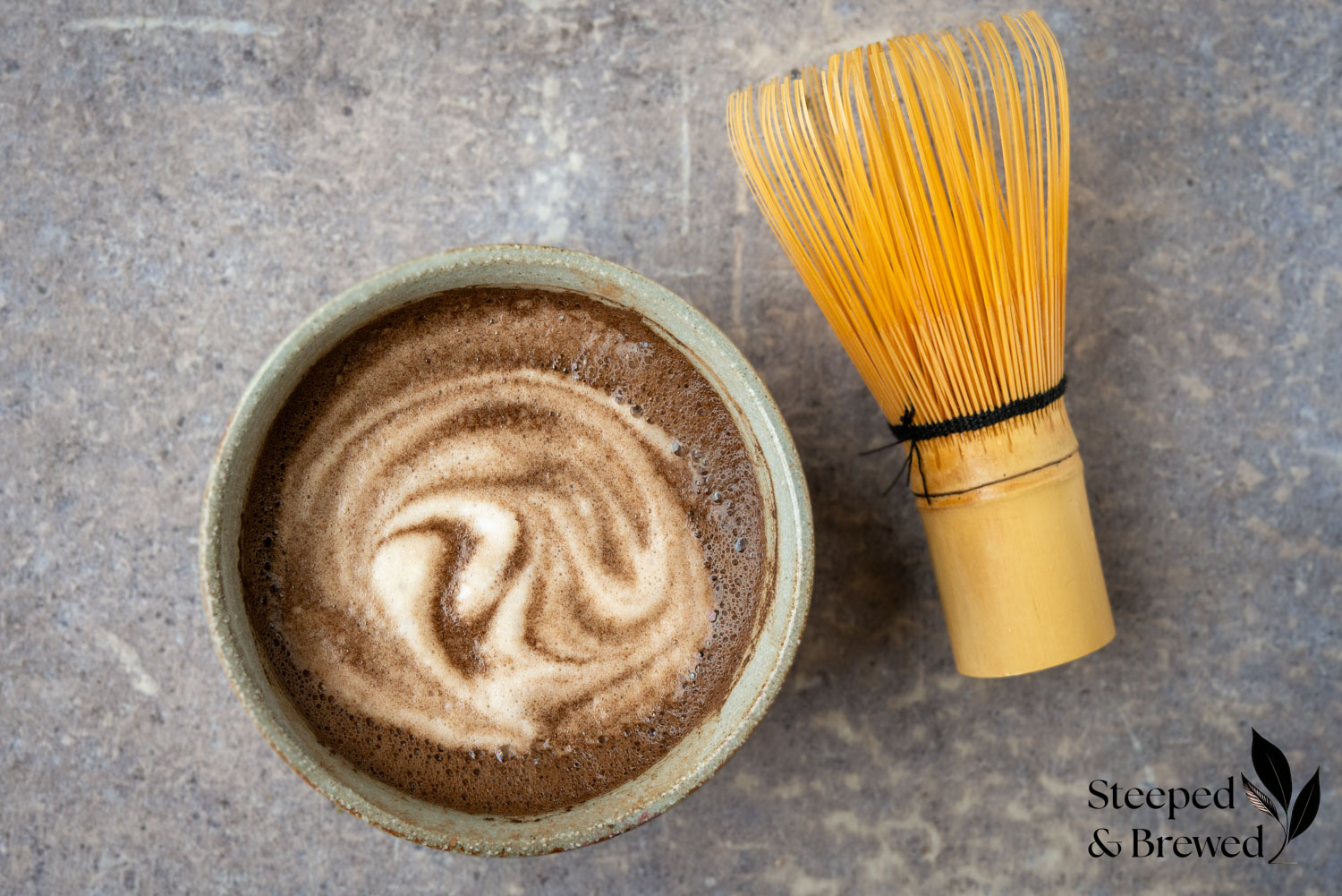 Hojicha powder latte