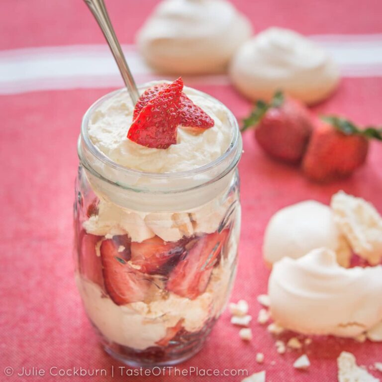 Eton Mess with strawberries